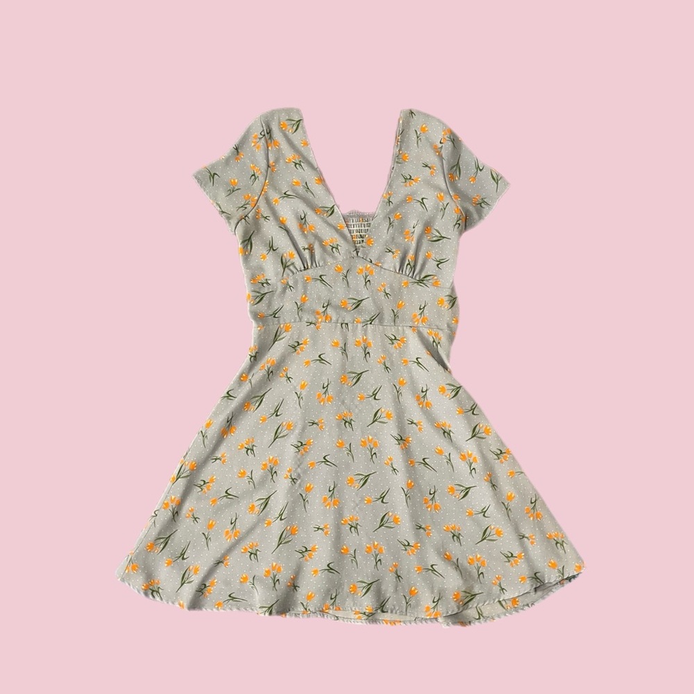 Blue floral Zara dress